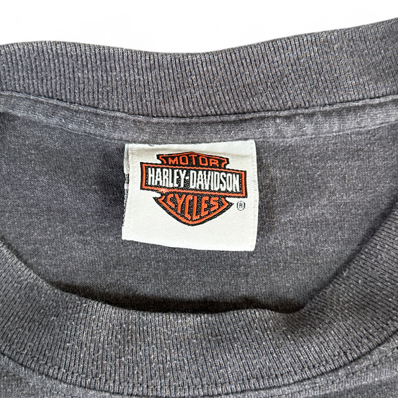 Harley Davidson Shirt Adult LARGE Gray Rossiters Sarasota Florida Motorcycles - Picture 6 of 8